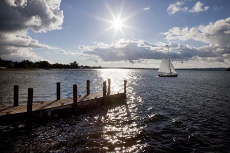 Sunrise At Crooked Lake by Monte Nagler art print