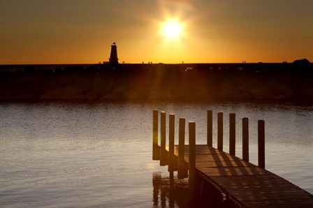 Ludington Sunset, Ludington, Michigan 12 by Monte Nagler art print