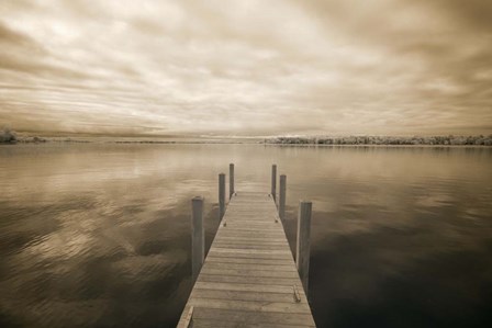 Dock at Crooked Lake, Conway, Michigan 09 by Monte Nagler art print