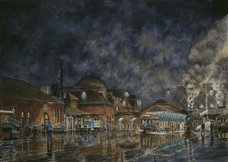 The Le Grande Station by Stanton Manolakas art print