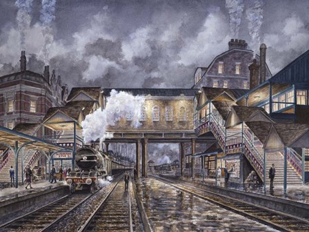 Night Train To Edinbourough by Stanton Manolakas art print