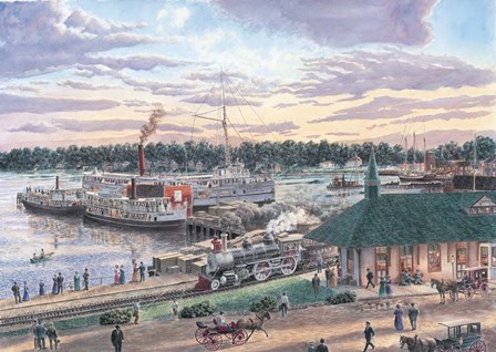 Harbor Springs Mich. by Stanton Manolakas art print