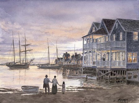 Nantucket Sunset by Stanton Manolakas art print