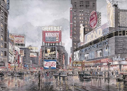 Times Square, New York by Stanton Manolakas art print