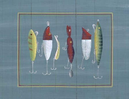 Fishing Hooks 1 by Susan Clickner art print