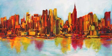 New York Abskyline by Claude Becaud art print