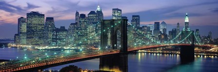 Brooklyn Bridge and Skyline by Richard Berenholtz art print