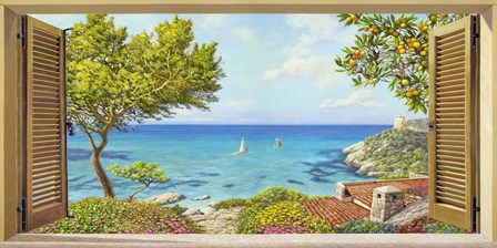 Finestra sul Mare II by Andrea Del Missier art print