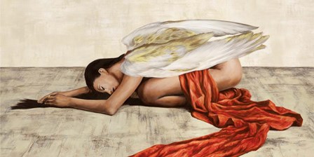 Reclined Angel (Detail) by Sonya Duval art print