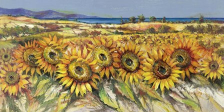 Campo di Girasoli by Luigi Florio art print