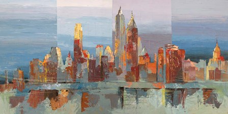 New York Astratta by Luigi Florio art print