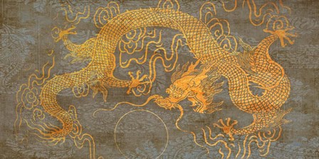 Golden Dragon by Joannoo art print
