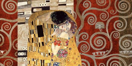 The Kiss (Pewter) by Gustav Klimt art print