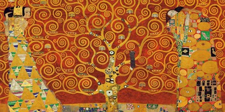 Tree of Life (Red Variation) by Gustav Klimt art print