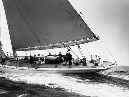 Yankee Cruising on East Coast, 1936 by Edwin Levick art print