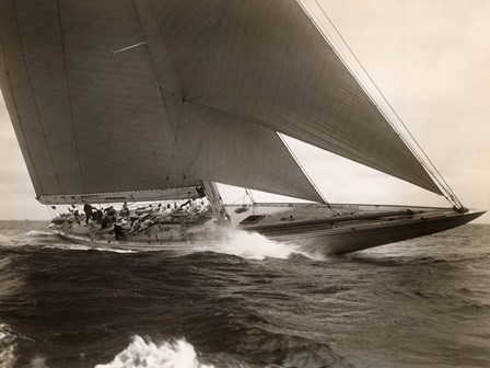 J Class Sailboat, 1934 by Edwin Levick art print