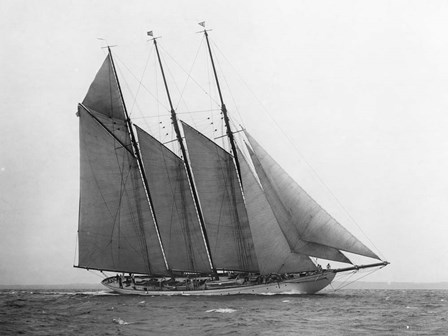 The Schooner Karina at Sail, 1919 by Edwin Levick art print