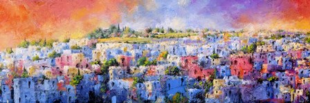 Jodhpur, la Citt &amp; Agrave; Blu by Tebo Marzari art print