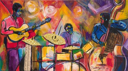Jazz Trio by Everett Spruill art print