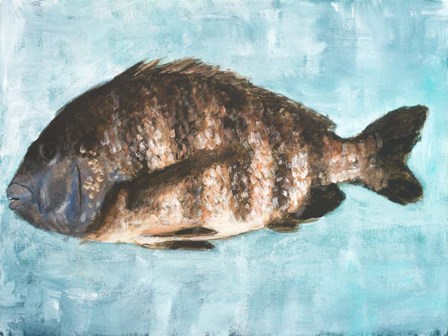 Hooked on Fishing by Walt Johnston art print