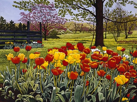 Tulip Garden by Thelma Winter art print