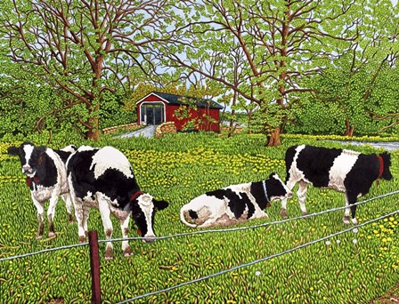 Bovine Beauties, Pennsylvania by Thelma Winter art print