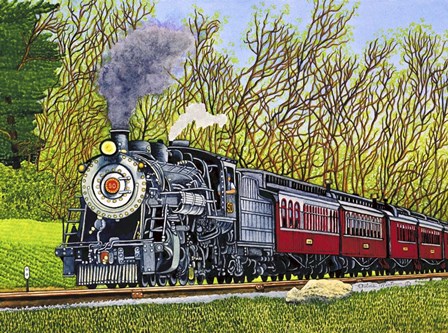 Engine #90 II, Strasburg, Pa by Thelma Winter art print