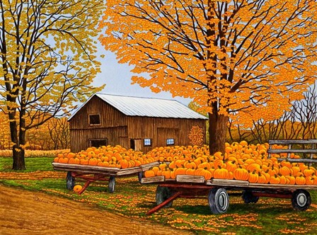 Pumpkinville, Western Ny by Thelma Winter art print