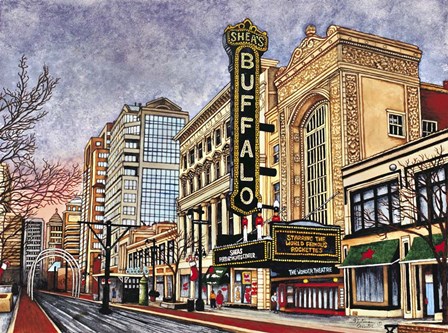 Shea&#39;s Buffalo, Buffalo Ny by Thelma Winter art print