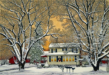 Christmas In The Country by Thelma Winter art print