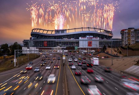 Broncos Win AFC Championship Game 2016 by Darren White Photography art print