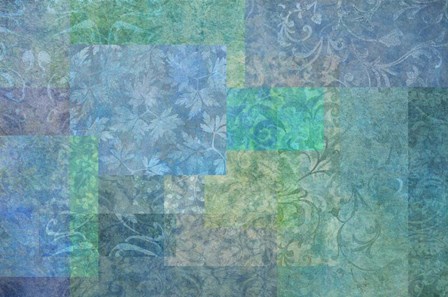 Stylish Patterns Sea Blue by Cora Niele art print