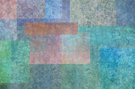 Stylish Patterns Turquoise by Cora Niele art print