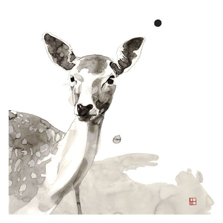 Deer by Philippe Debongnie art print