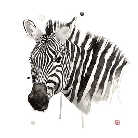 Zebra II by Philippe Debongnie art print