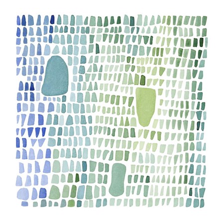 Series Sea Glass No. 1 by Louise van Terheijden art print