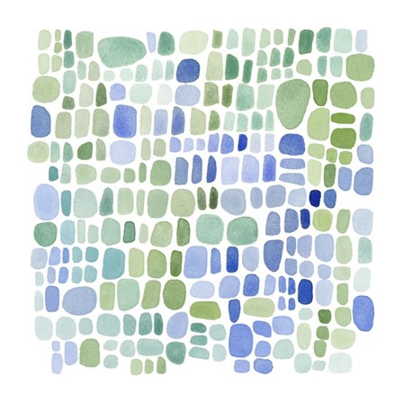 Series Sea Glass No. II by Louise van Terheijden art print