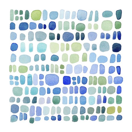 Series Sea Glass No. III by Louise van Terheijden art print