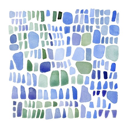Series Sea Glass No. IV by Louise van Terheijden art print