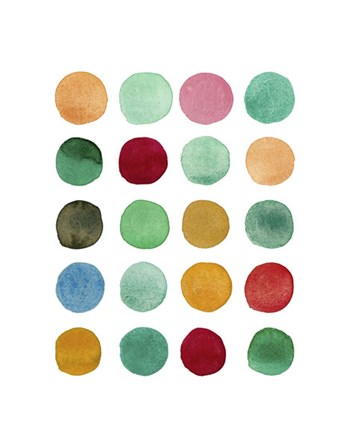 Series Colored Dots No. I by Louise van Terheijden art print