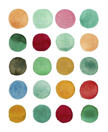 Series Colored Dots No. I by Louise van Terheijden art print