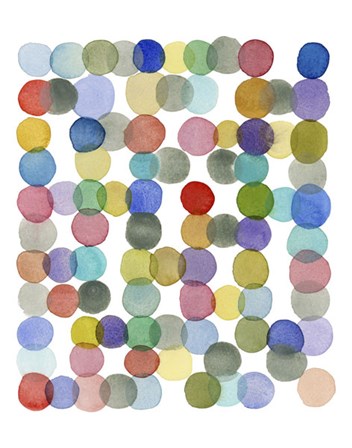Series Colored Dots No. II by Louise van Terheijden art print