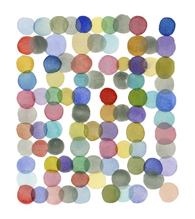 Series Colored Dots No. II by Louise van Terheijden art print