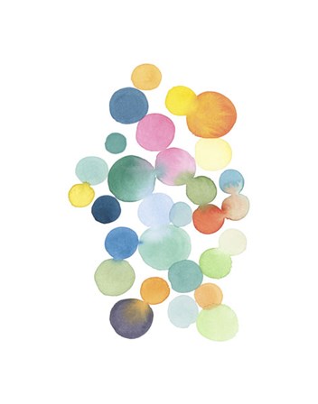 Series Colored Dots No. III by Louise van Terheijden art print