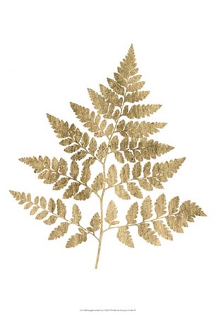 Graphic Gold Fern I by Studio W art print