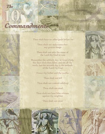 The Ten Commandments art print