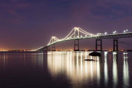 Dusk over Newport Bridge by Michael Blanchette Photography art print