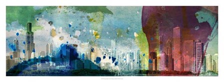 Chicago Skyline by Sisa Jasper art print