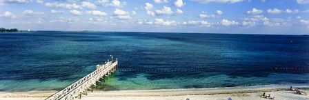 Beach Pier, Nassau, Bahamas by Panoramic Images art print