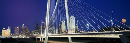 Margaret Hunt Hill Bridge, Dallas, Texas by Panoramic Images art print